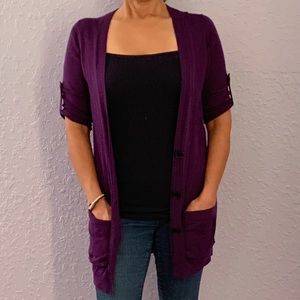 THEORY CASHMERE BUTTON DOWN CARDIGAN